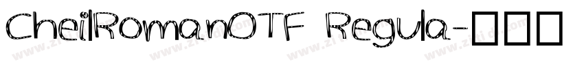 CheilRomanOTF Regula字体转换